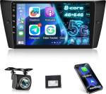 NHOPEEW 8 Core 4+64G autoraadio BMW seeria 3 E90 E91 E92 E93 2005-2013 - 9-tolline raadio, mis toetab Carplay & Android Car 5G WiFi & GPS DSP 3D auto kuuvarjundaja jahutusventilaator + tagantvaate kaamera