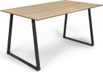 IDMarket - Rosalie Rectangular Dining Table for 8 Seater Industrial Design 150cm