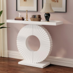 Console Sofa Tables, Entrance Table, Console Table, Hallway Table, Accent Table, Foyer Table, with Storage Space, with Circle Base, for Living Room, Entrance, Hallway, Bedroom
