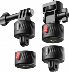 NEEWER magnetiline tegevuskaamera kinnituskomplekt, &uuml;hildub GoPro Hero 13 12 11 Max DJI Osmo Action Insta360, ABS magnetiline kiirkinnitus POV salvestuste jaoks, GP-24