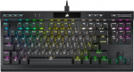 Corsair K70 RGB TKL Champion Series Tenkeyless Optical Mechanical Wired Gaming Keyboard - OPX Linear Switch - PBT Double-Shot Keycaps - iCUE &uuml;hilduv - QWERTY UK - must