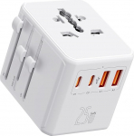Auxmir reisiadapter maailmas 25W valge