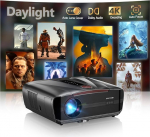 Tageslicht Beamer 2400 ANSI Ultra HD 4K HDR10+ Smart Projektor mit 2026 automatischer Objektivabdeckung, Autofokus, HDMI eARC/CEC, WiFi6, Bluetooth5.4, 40W DB Audio f&uuml;r Heimkino, Gaming, Deckenmontage