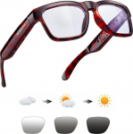 OhO sunshine wasserdichte Audio Sonnenbrille, Bluetooth Kopfh&ouml;rer Sonnenbrille zum H&ouml;ren von Musik und Verwendung polarisierter UV400 Sicherheitslinsen f&uuml;r Telefonate