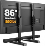 TVON Universal Large TV Stand TV Stand jalad reguleeritava k&otilde;rgusega 37 kuni 86 tolli telerite jaoks Max. 68 kg VESA 800 x 600 mm