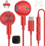 USB C k&otilde;rvaklapid Samsung Galaxy A56 A16 A17 A26 S26 jaoks OnePlus 15R jaoks Honor 400 Lite jaoks Redmi Note 15 Pro+ magnetilised stereok&otilde;rvaklapid C-t&uuml;&uuml;pi kaabliga iPhone 17 16 15 Pro Max 16e Pixel 10 jaoks