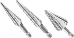 BOSCH IMSDC003 Turbo Step Drill Bit 3 tk Kiirest terasest l&ouml;&ouml;gikindel Ideaalne juhtmeta puurimiseks &otilde;hukeses metallis, puidus, plastis, PVC-s.
