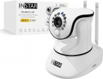 INSTAR IN-8815 4K Indoor Camera, White, WLAN/LAN/PoE, Controllable PT IP Camera, HomeKit Secure Video, AI Person Detection, IR Night Vision, 2-Way Audio, Alarm I/O, Audio Output, MQTT, WPA3