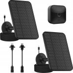 2 Pack 4W p&auml;ikesepaneel, mis &uuml;hildub Blink kaamera jaoks Blink Outdoor 4 (4. p&otilde;lvkond) / Blink Outdoor (3. p&otilde;lvkond) XT3 ja Blink XT / XT2 kaamera, veekindel vilkuv p&auml;ikesepaneel koos 13ft kaabliga
