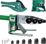 Muhvikeevitusmasin 1000 W, PE-toru keevitusmasin, toru plastkeevitusmasin t&ouml;&ouml;indikaatoriga 20-63 mm, PPR-toru keevitusmasin 30-400 &deg; C, torul&otilde;ikuri &uuml;lekuumenemiskaitsega