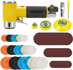 Drucklufthammer 2/3" Druckluft-Polierschleifer-Set mit Exzenterpoliermaschine und Doppelfunktion(HF-942 A)