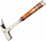Einzelwinkelhammer, Sto&szlig;fester Hammer mit Quadratischem Kopf, 45# Werkzeugstahl, Griff Aus Rindsleder, Starker Magnetischer, Schwei&szlig;absorbierender Hammer