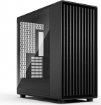Fractal Design North XL Momentum Black - klaasist k&uuml;lgaknaga korpus - ehtne mustaks v&auml;rvitud tammepuust esiosa - PC m&auml;ngukapp - kolm v&otilde;imsat 14 Momentum ventilaatorit kaasas - ATX/E-ATX