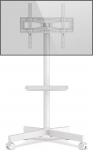 Telerialus Rullitav telerialus p&otilde;randal - Rfiver TV Stand Trolley with Wheels White for 27-60 Inch TV - Mobile Height Adjustable High TV Trolley Max 40 kg Vesa 400 x 400 mm