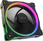ASUS Prime MR120 Must ARGB korpuseventilaator &uuml;he korraga (kahepoolne valgustus, 20 adresseeritavat RGB valgusdioodi, 28 mm raam, PWM-juhtimine, ventilaatori kiirus 1600 p/min, 21 dB(A) m&uuml;ratase, 58 CFM, must)
