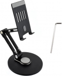 Waveshare Portable Monitor Adjustable Stand, &uuml;hildub 4 ~ 18,5-tollise monitoriga, toetab mitmeteljelist p&ouml;&ouml;rlemist, kaalutud alus ja ergonoomiline disain, kokkupandav lihtsaks hoiustamiseks