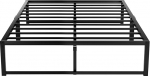 VECELO 4ft x 7ft voodiraam puidust pealaega metallist platvormi alus tugevate liistude ja hoiuruumiga Lihtne kokkupanek