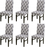 Topchances Stretch s&ouml;&ouml;gitooli kate, Slipcovers toolikatted Set Home Decor S&ouml;&ouml;gituba Seat Cover Euroopa stiilid pulmade Bankett Party j&otilde;ulud s&uuml;nnip&auml;eva kaunistamiseks (Hall, 6 t&uuml;kki)