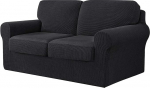 Diivanikatted, 7-osaline halli diivanikattekomplekt koos elastse lindiga, Stretch Slipcover 2-kohalise diivani jaoks, libisemisvastane m&ouml;&ouml;bli kaitsja