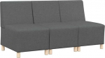 Modernes modulaarne diivan ja diivanikomplektid Dunkelgrau Polstergarnitur f&uuml;r Wohnzimmer, B&uuml;ro, Apartment (55 x 74 x 82 cm)