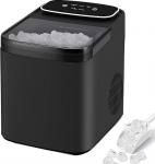 Citybee Eisw&uuml;rfelmaschine Klein Kompakt & Leise - Schnell Eis 9 W&uuml;rfel In 6 Min - 2 Eisgr&ouml;&szlig;en Bis 14 Kg 24 H - Automatischer Stopp Selbstreinigung Tragbar F&uuml;r K&uuml;che B&uuml;ro Bar Party Grau
