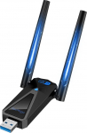 ElecMoga WLAN Stick, 1300Mbps WLAN adapter PC, 2.4GHz/5GHz Dual Band Internet, USB Stick 3.0, 2 x 5dBi High Gain WiFi antennid, &uuml;hildub Windows 11/10/8/7/Vista/XP Mac Linuxiga.