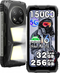 Blackview Rock 2 Pro 5G mobiiltelefon v&auml;ljas 400 lm matkalambiga, Android 16, 32GB + 256GB/512GB TF, 6.67 tolli HD + 120Hz, 15000mAh Outdoor nutitelefon, 16MP + 13MP, veekindel nutitelefon IP69K/OTG