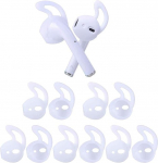 OneCut 5 paari silikoonist k&otilde;rvaklappe, mis &uuml;hilduvad AirPods 1 & 2, pehme mittelibisev spordi k&otilde;rvaklappide otsad, kukkumisvastased k&otilde;rvaklapid, geelk&otilde;rvaklapid, kaitsvad tarvikud, otsad (valge)