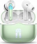Juhtmevabad Bluetooth k&otilde;rvaklapid, k&otilde;rvaklapid Bluetooth 5.4 koos 4 ENC m&uuml;rasummutusmikrofoniga, s&uuml;gav bass, 40 tundi m&auml;nguaega, juhtmevabad k&otilde;rvaklapid, IP7 veekindlad spordik&otilde;rvaklapid LED-ekraaniga