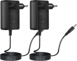 Security-01 Pack of 2 AC to DC 12 V 1,5 A toiteadapteri pistik 5,5 mm x 2,1 mm CCTV kaamera LED String Light jaoks