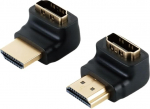 Tecmojo HDMI adapter ja koppeliitmik, t&uuml;&uuml;p 4K, nurgaotsaga mees ja naine
