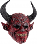 Devil Horn Hooded Mask Ghost Cosplay Mask Devil Mask Horn Hirmutav Halloween Mask Horror Cosplay Mask Horror Demon Mask Horned Devil Mask Animal Mask RP Red
