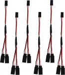 Servo pikenduskaabel 3 Pin mees 2 naissoost Y-&uuml;hendusega Servo pikenduskaabel, mis &uuml;hildub Futaba JR RC auto v&otilde;i &otilde;hus&otilde;idukiga