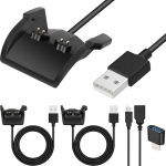Xiatiaosann laadija Garmin Vivosmart HR HR +, Approach X40, USB-laadimiskaabel, nutikella laadimisklambri asenduskaabel - Fitness Tracker tarvikute laadimiskaabel, USB-C-ga USB-le