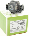 Alda PQ Premium projektorilamp &uuml;hildub Epson EB-S62, EB-X6, EB-X62, EH-TW420, EMP-S5, EMP-S52, EMP-X5, EMP-X52, H284B, V13H010L41, ELPLP41 projektoritega, lamp koos korpusega.