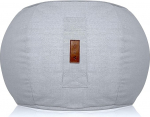 Aiire Tool Indoor ja Outdoor 65 x 30 cm - &Uuml;mmargune Bean Bag Stool Modern aeda ja basseini - Footstock for Living Room Gamers and Bedroom - Seat Pouf Grey