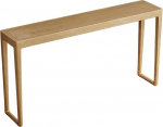 Rechteckig Beistelltisch ，Schmaler Konsolentisch Platzsparend，Flurtisch Holz Einfache Montage，f&uuml;r Eingangsbereich Foyer Flur kleine R&auml;ume(Natural)