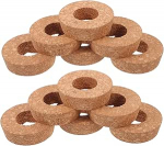 Korki kaane korgid 12 korgist pudelikaane Hydroponics Planter Pot Cap koos keskse auguga s&auml;ilitades purgid Stoppers asendamine Hydroponics klaasist konteinerid vaasid purgid