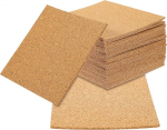 TOYANDONA 80 isekleepuva korgist alusplaatide pakk, 100 x 100 x 2 mm, kuumakindel, libisemisvastane, looduslikest korgist matid k&ouml;&ouml;gi, kontori ja koduste k&auml;sit&ouml;&ouml;projektide jaoks.