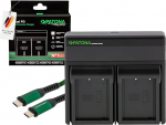 PATONA Premium Dual PD Charger for NP-W126S NP-W126 NP W126 Batteries, USB-C Power Bank Function, LCD Display, Fast Charging with PD20W/45W Compatible with Fujifilm FinePix HS-30EXR HS-50EXR X-T20