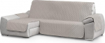 Textilhome - Circus Chaise Lounge diivanikaitse vasaku k&auml;e vilditud diivanitele, suurus: 240 cm, v&auml;rv: hall (esiplaanil)