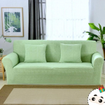 Enhome kaitsev kate diivanile, 1, 2, 3, 4 istekoha elastne diivanikate, Spandex Stretch Pet Protector, libisemisvastane diivanikate, diivani viskekate koos k&auml;etoega (Roheline, 2-kohaline, 2-kohaline)