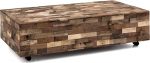Woodkings&reg; Kavali kohvilaud suur 150 x 75 cm ratastega Taastatud puidust unikaalne rustikaalne puidust laud diivanilaud soliidne elutoa m&ouml;&ouml;bel laud