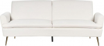 Beliani Modern 3-kohaline diivan Velvet Fabric Cream White Vettre