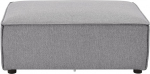 Juskys Domas Ottoman - Modulaarne diivan kangast tumehall - Elutoa diivan - Modulaarne diivan 130 kg kandev&otilde;imega - Diivanikomplekt elamumaailmas