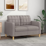 Homgoday 2-kohaline diivan Diivan Diivan L&otilde;&otilde;gastav diivan K&uuml;lalisdiivan Polsterdatud diivan Lounge diivan Diivan Loveseat Diivan Modern elutuppa magamistuppa Taupe 120 cm Kangas