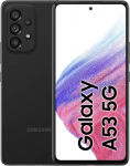 Samsung Galaxy A53 5G Enterprise Edition, 6,5 Zoll Android nutitelefon, 128 GB, 5.000 mAh aku, Business Handy, Smartphone ohne leping, Awesome Black (General&uuml;berholt)