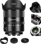 7artisans AF 35mm F1.8 t&auml;iskaaderkaamera objektiiv, mis &uuml;hildub Nikon Z-mount suure avausega STM n&auml;o/silma autofookusega Nikon DSLR kaameratele (must)