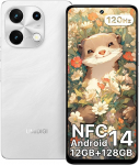 UMIDIGI Note 100 mobiiltelefon, Android 14 nutitelefon ilma lepinguta, 120 Hz Octa-Core, 12 (6 + 6) GB + 128 GB mobiiltelefon ilma lepinguta, 6,8 tolli, 50 MP, n&auml;o- ja s&otilde;rmej&auml;lg, NFC, 5000 mAh, GPS