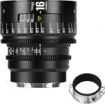 7artisans 16mm T2.5 Infinte Series Professional Manual Full Frame Cine Lens Compatible with EF Bayonet for Photography and Film Production (Black)